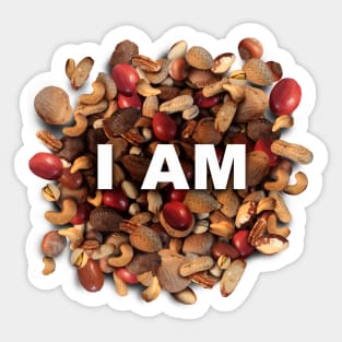 I am Nuts Sticker